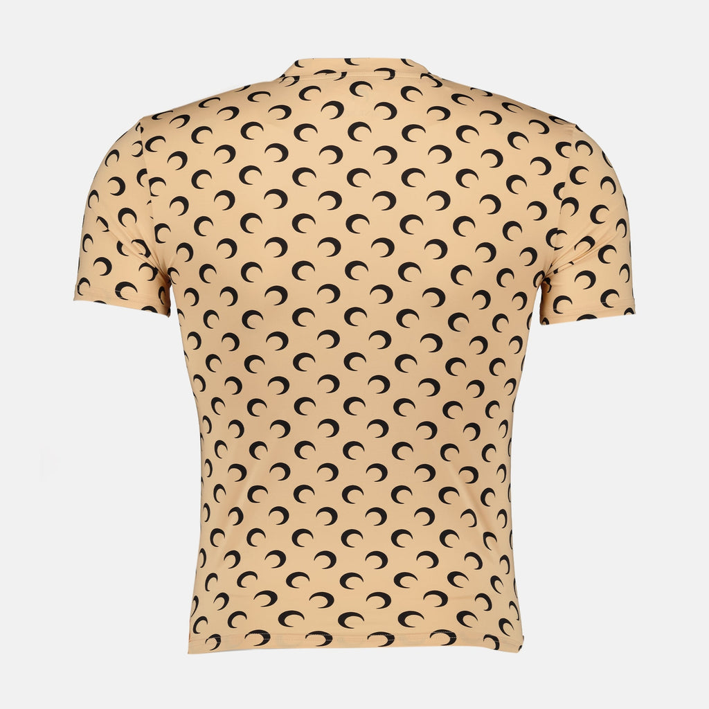 Marine Serre, Moon Jersey Top, beige top, unisex clothing, Fall-Winter collection