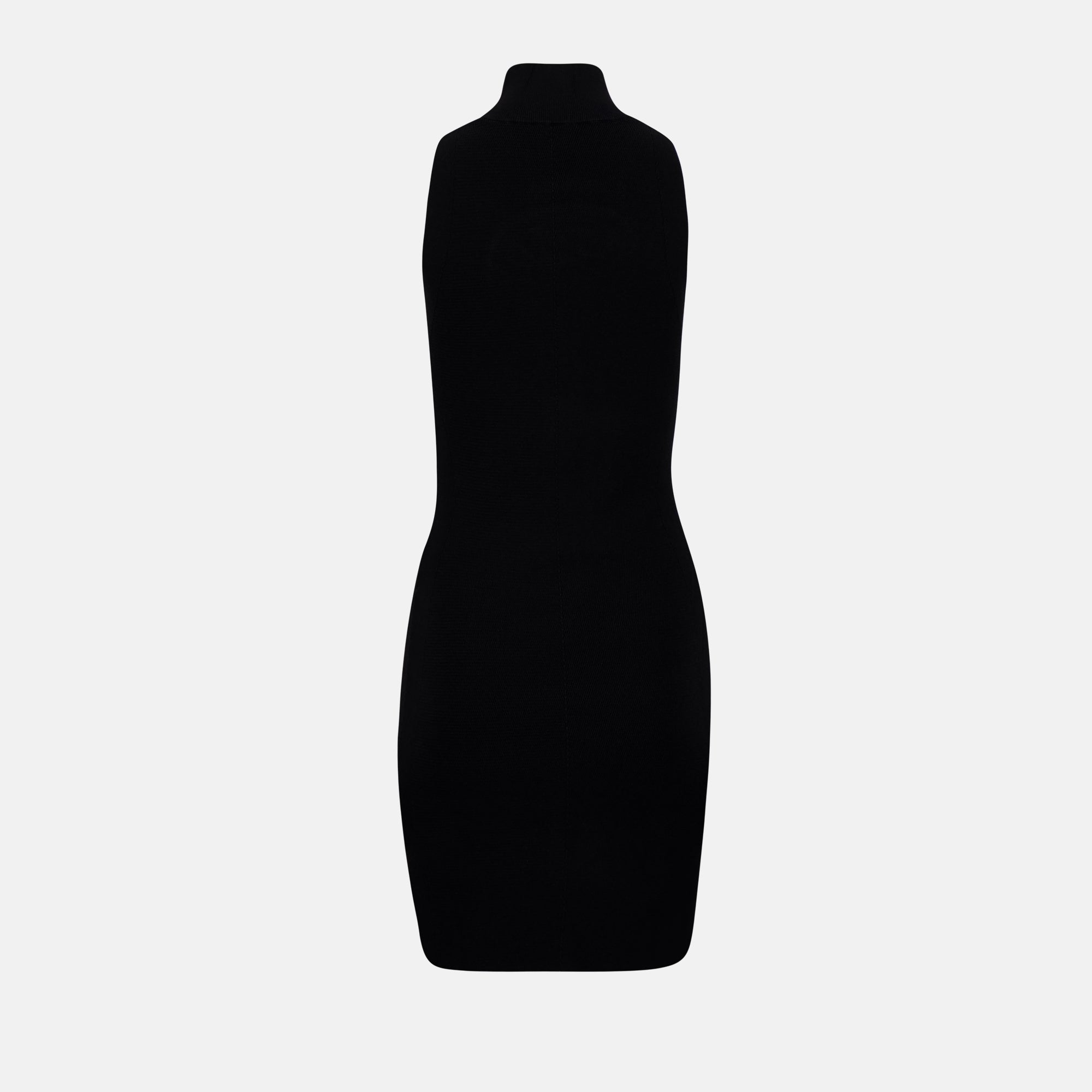 M-Onerva 골지 니트 블랙 드레스