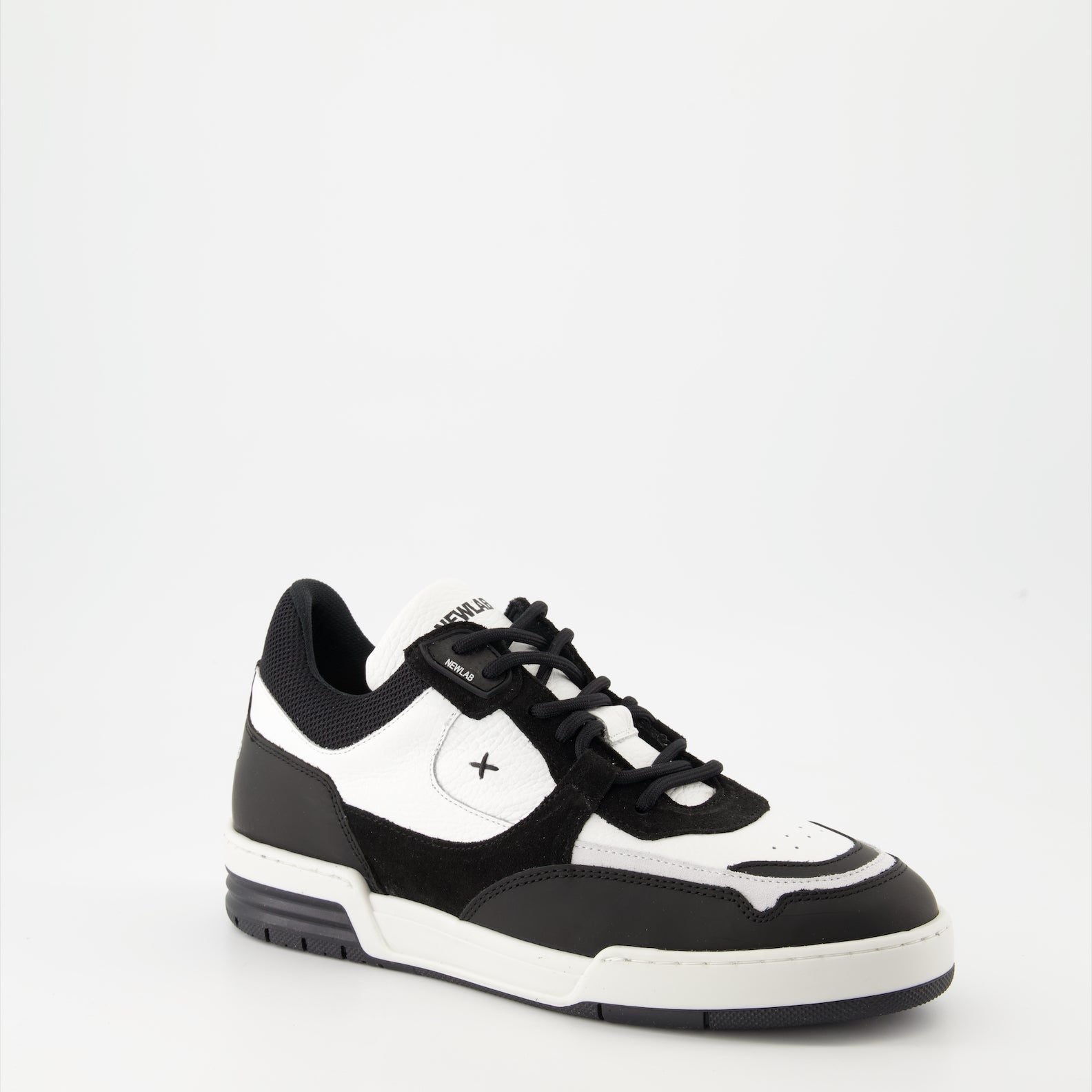 New Lab sneakers, luxury footwear, white leather sneakers, suede sneakers, designer sneakers