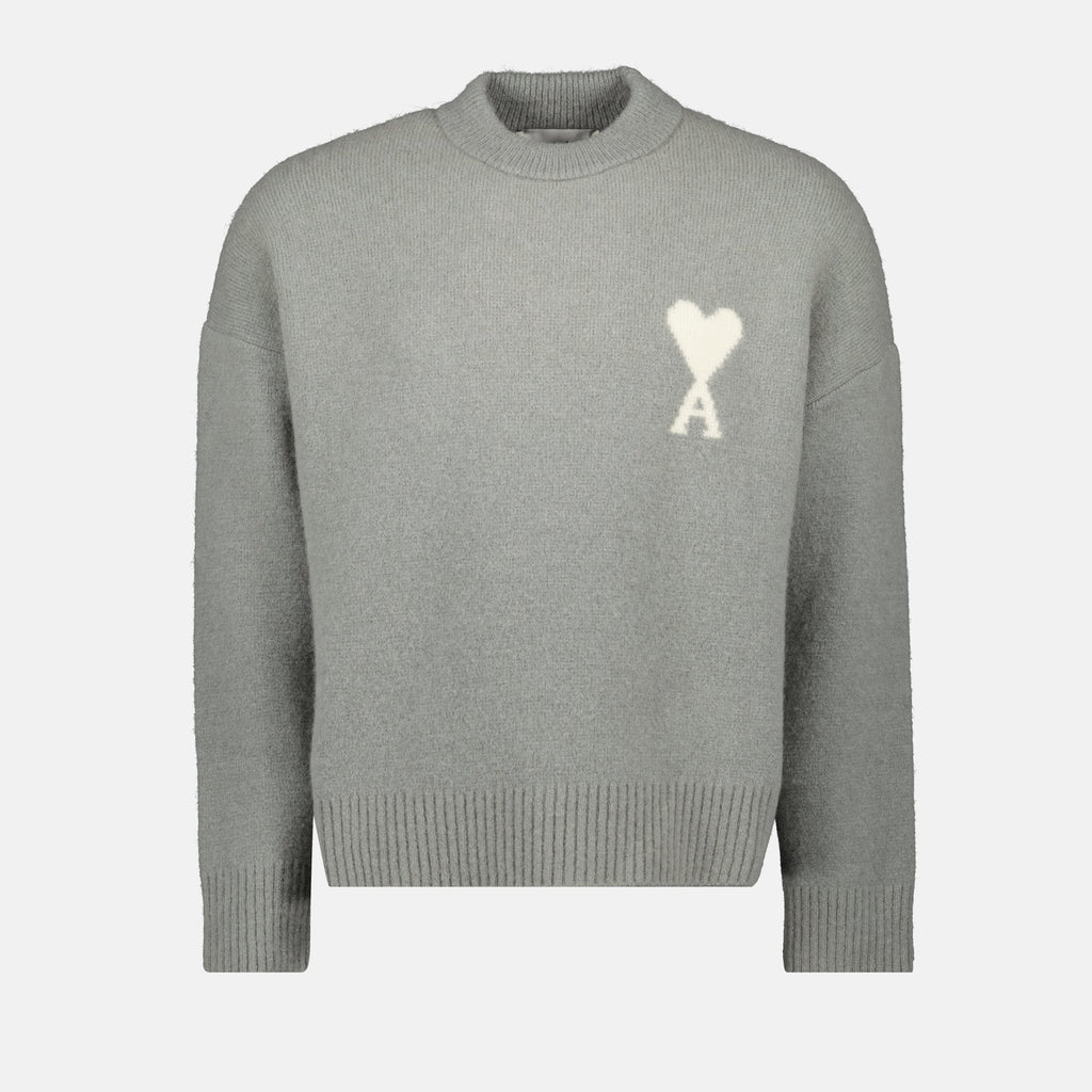 Ami de coeur sweater, Ami Paris knitwear, wool and alpaca sweater, Autumn-Winter 2025 collection, unisex fashion