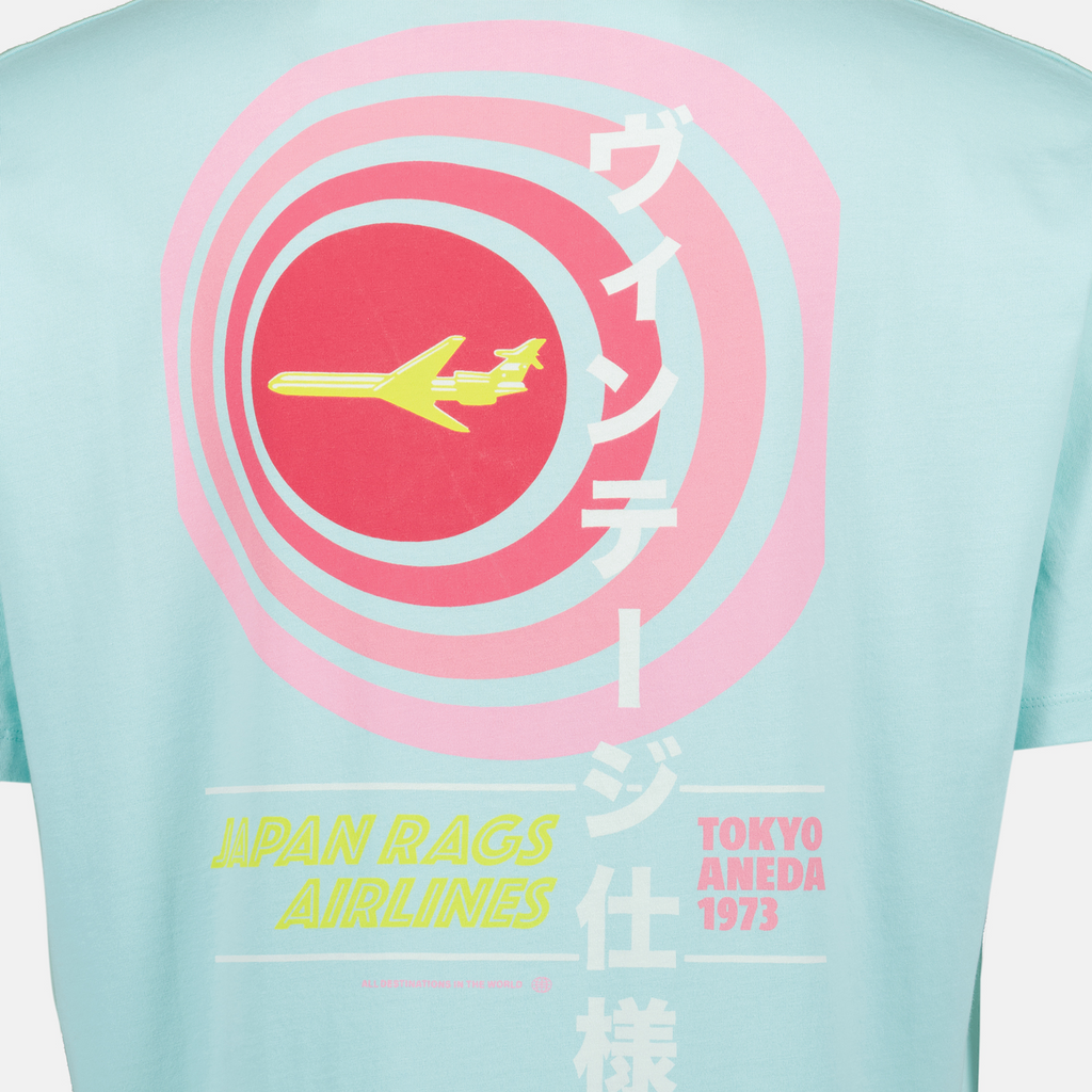 Hinata T-shirt, blue cotton t-shirt, casual wear, Spring-Summer collection, men's fashion