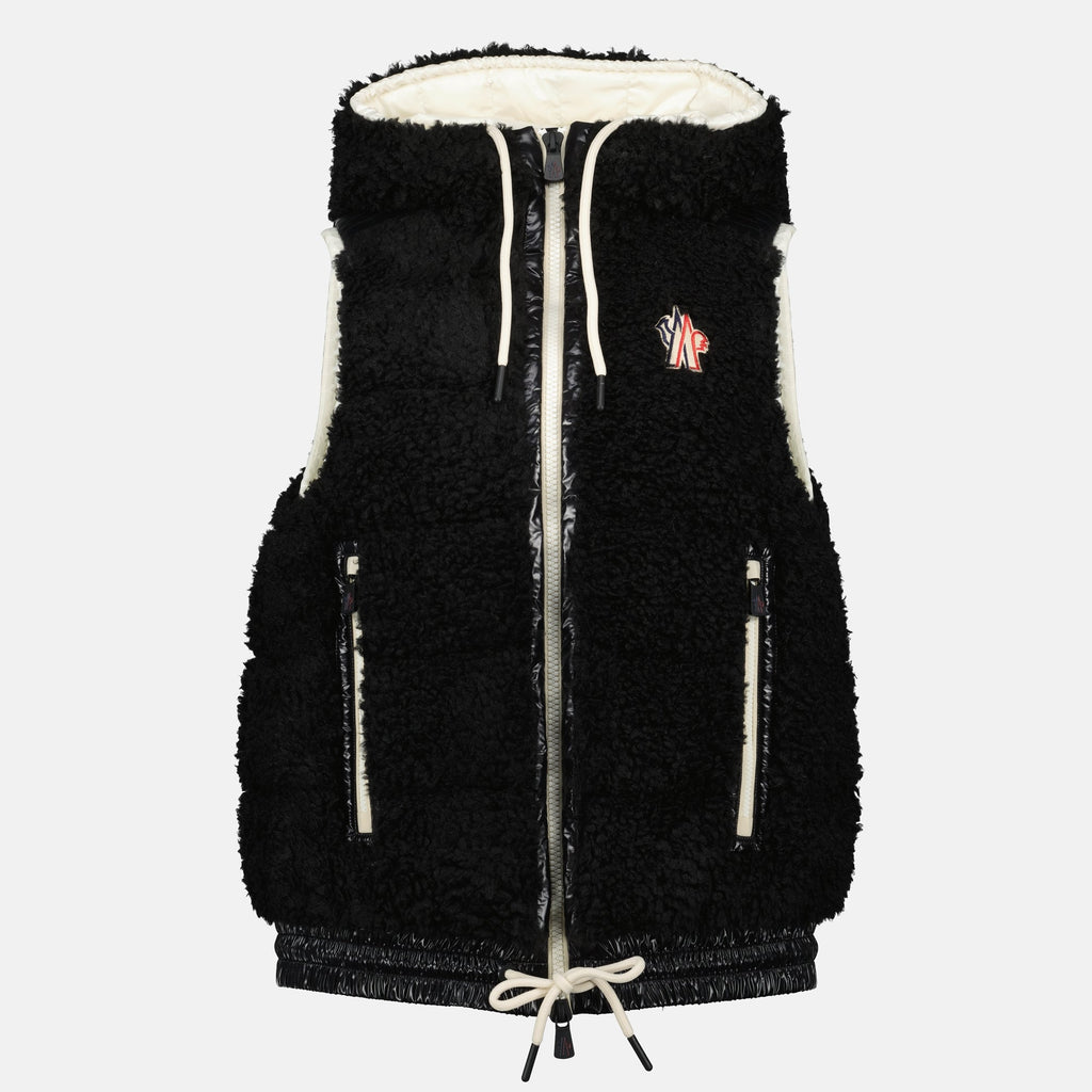 Moncler Grenoble, sleeveless jacket, quilted jacket, black outerwear, women's fashion