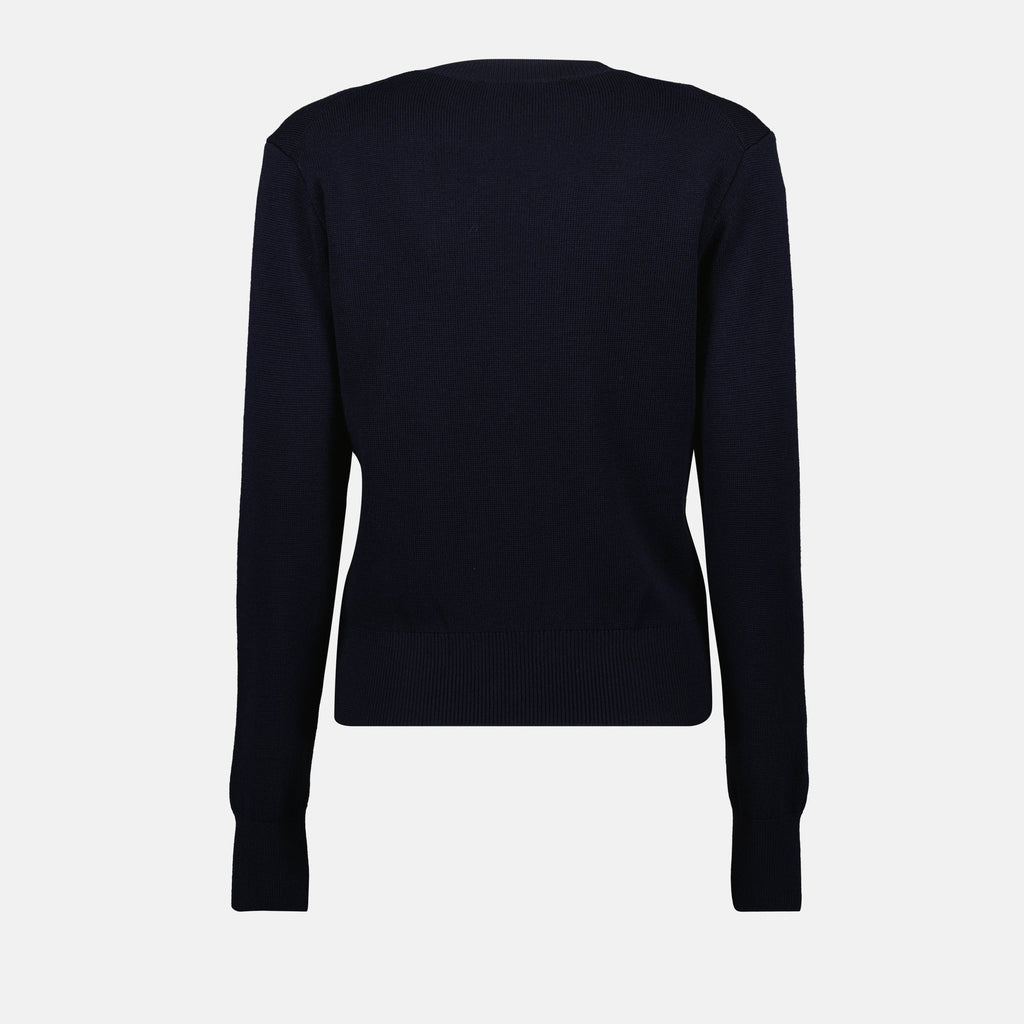 女性用Ami PARISのAmi de coeurネイビープル、2025年秋冬シーズンの画像 - ディテールビュー2