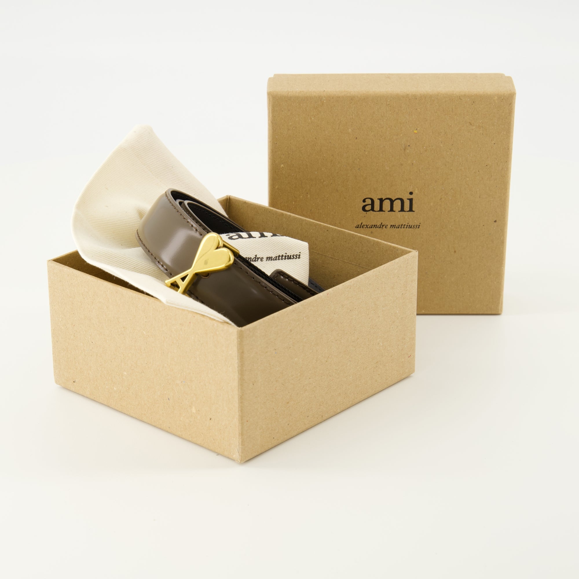 ami de coeur kaki belt ami paris women 15576728273276