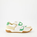 Image des baskets vertes Joie de jouer par Valentino Garavani pour hommes - Saison Automne-Hiver 2025 - Vue de côté droit