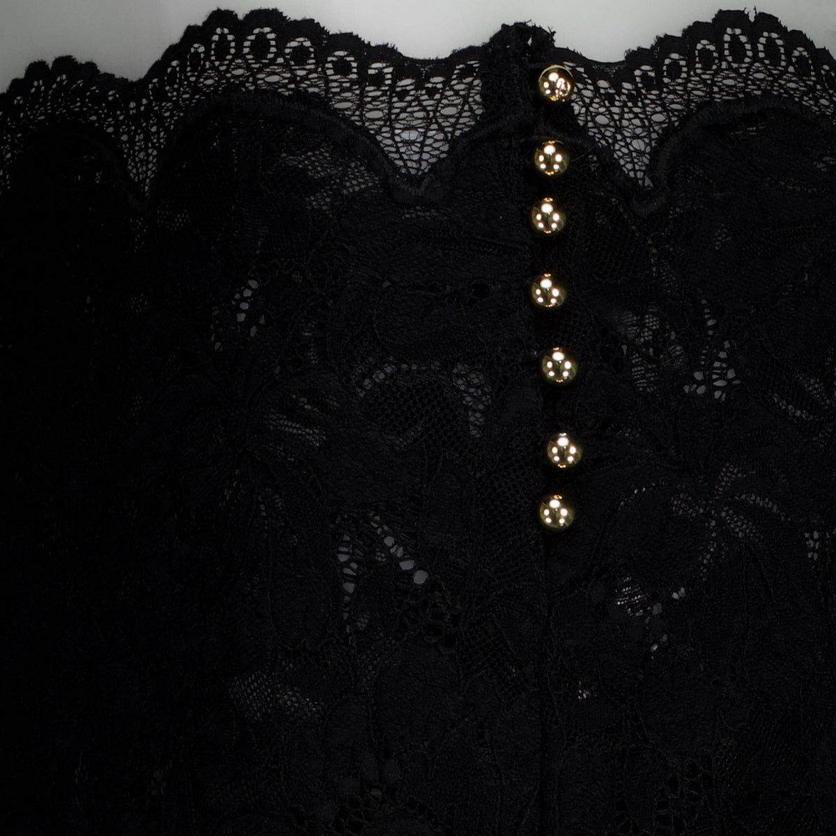 Black Lace Midi Skirt