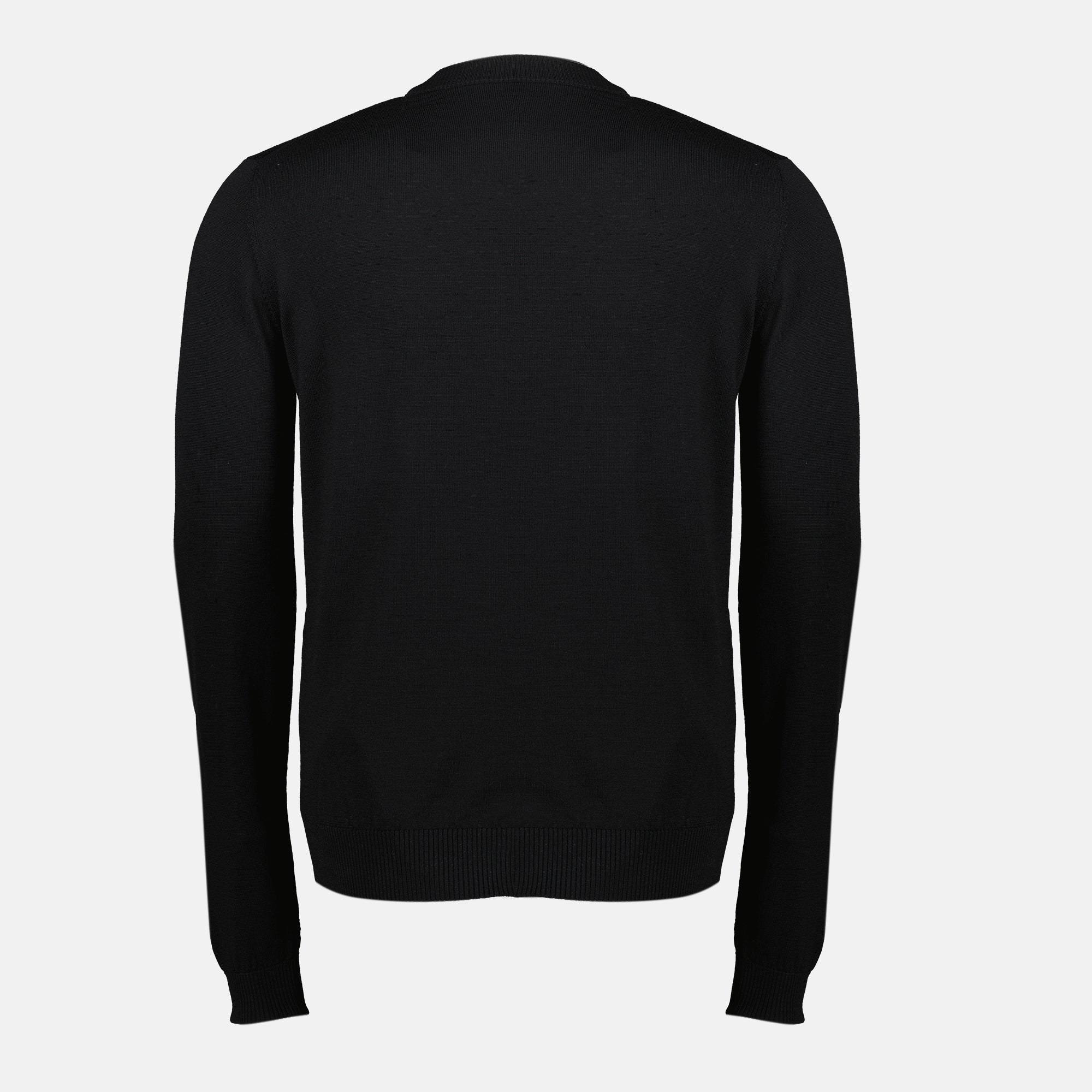 Fendi sweater, black wool sweater, FF logo, Autumn-Winter collection, men's fashion