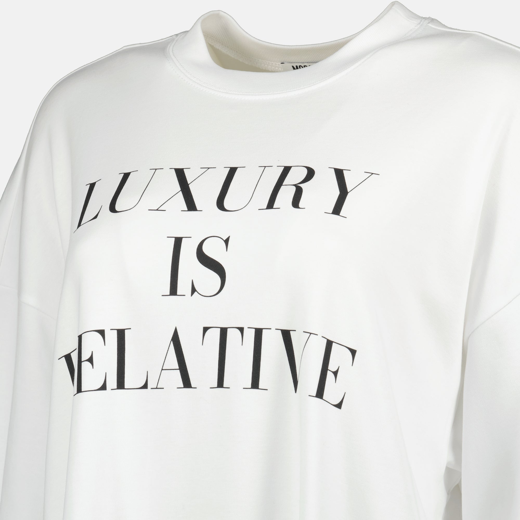 white oversized t shirt moschino women 15618305425788