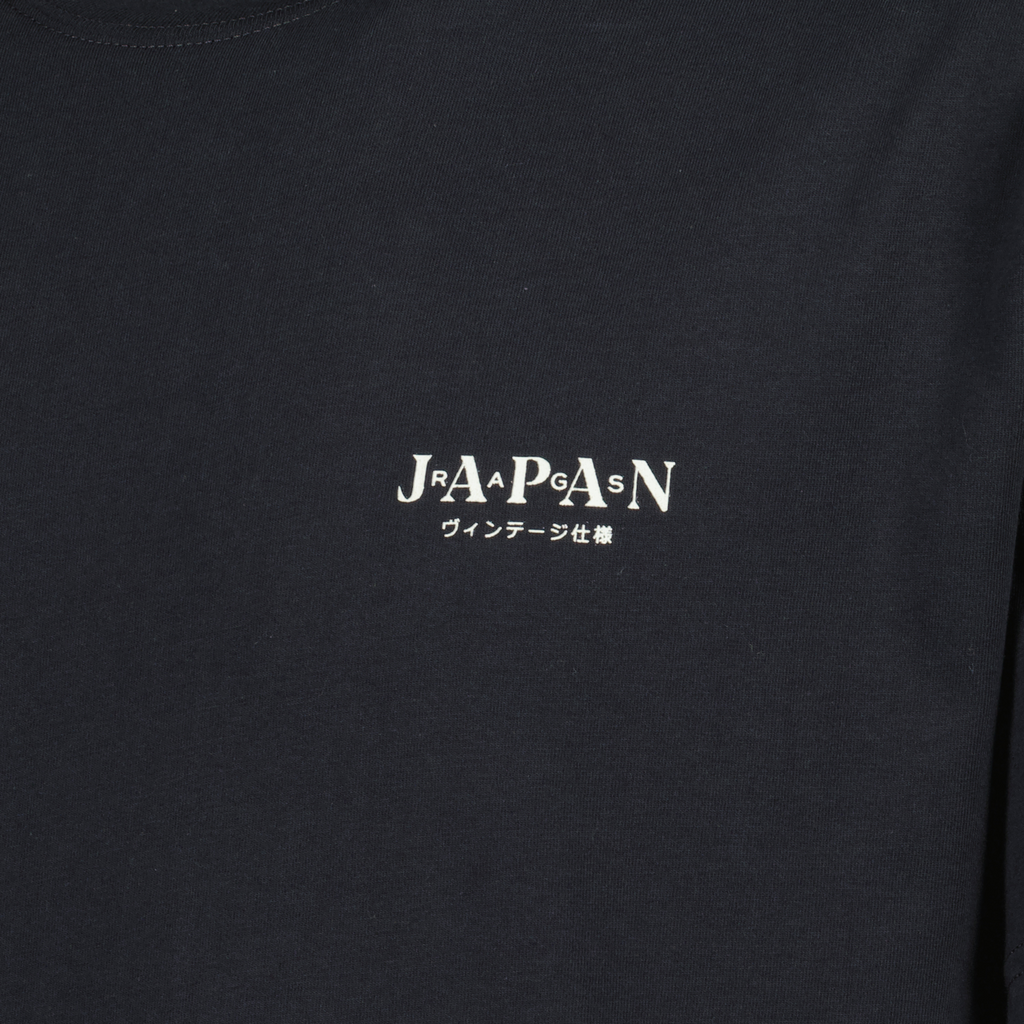 Miki T-shirt, Kojima print, black T-shirt, casual wear, cotton shirt