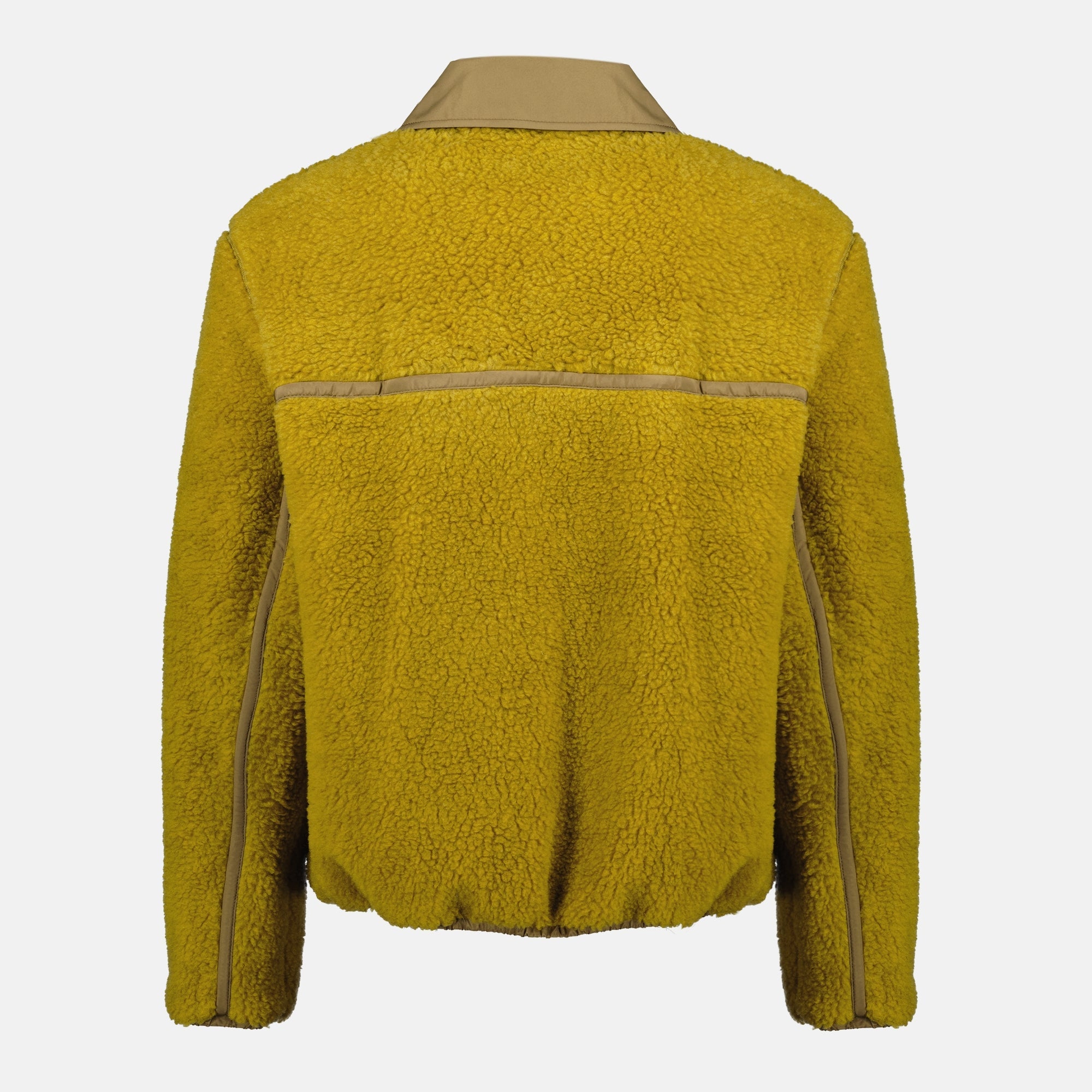 Kaki polar jacket, AMI Paris jacket, Autumn Winter 2025, Polyester wool jacket, Men's fashion