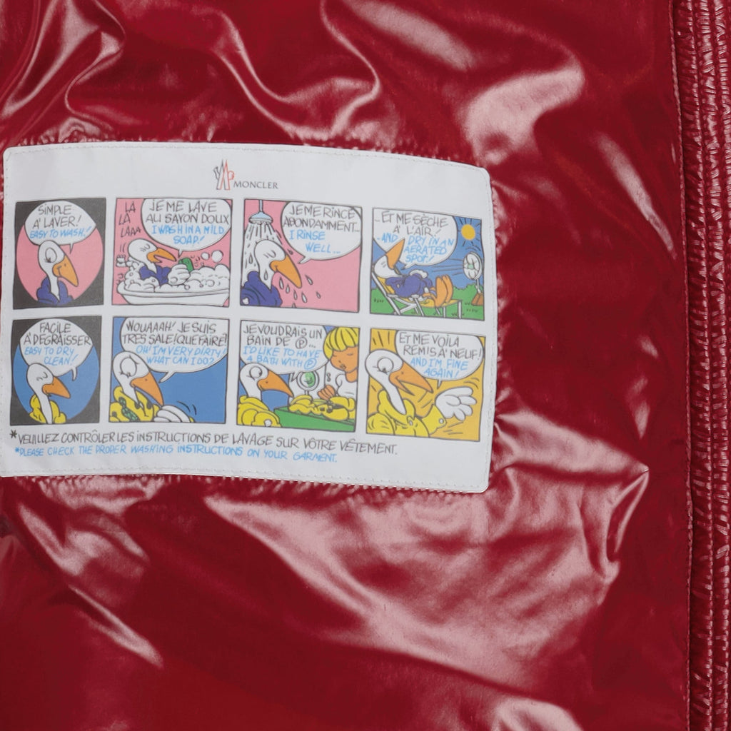 Moncler jacket, Doudoune Maire, red puffer coat, Autumn-Winter fashion, luxury outerwear