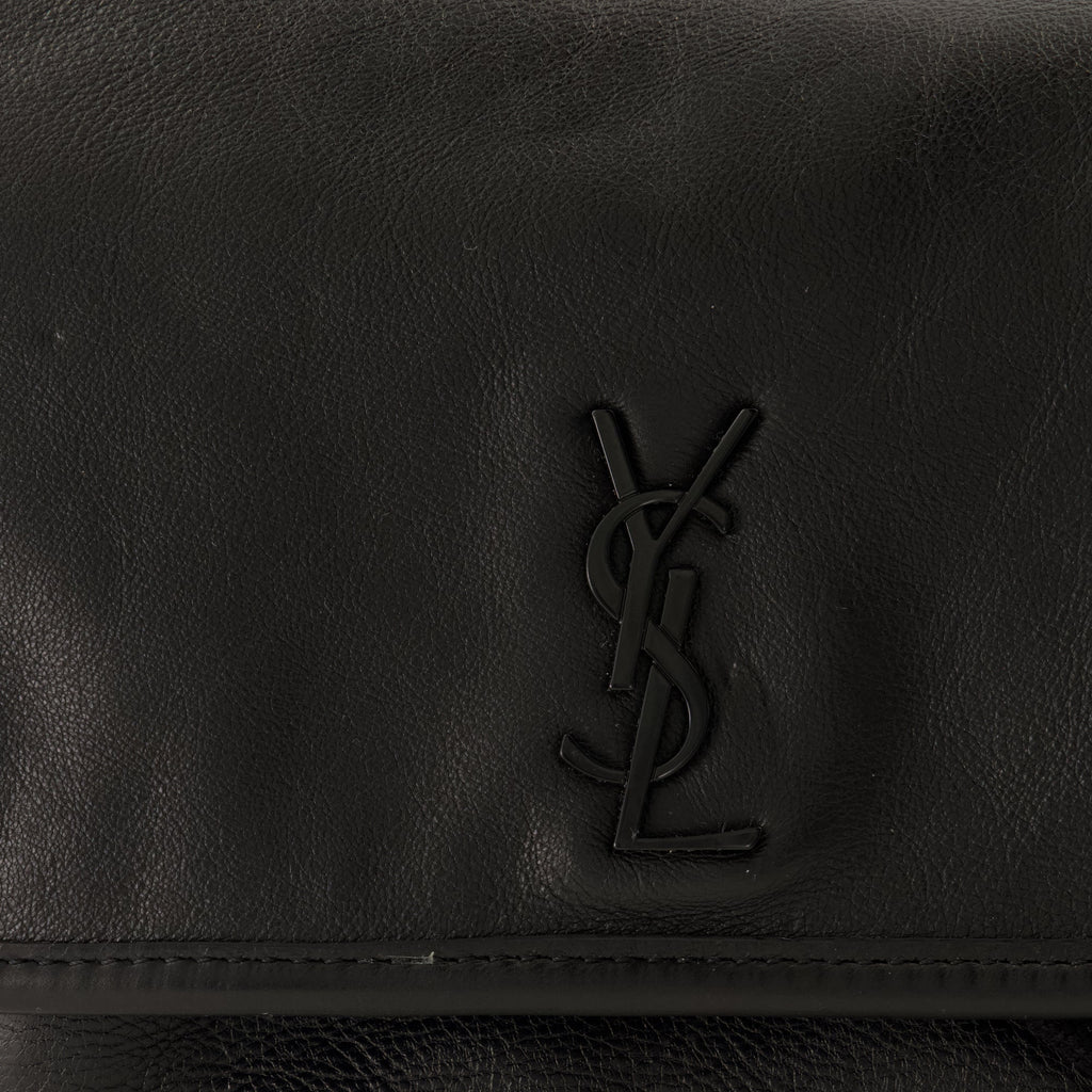 Niki Schwarze Leder Handtasche