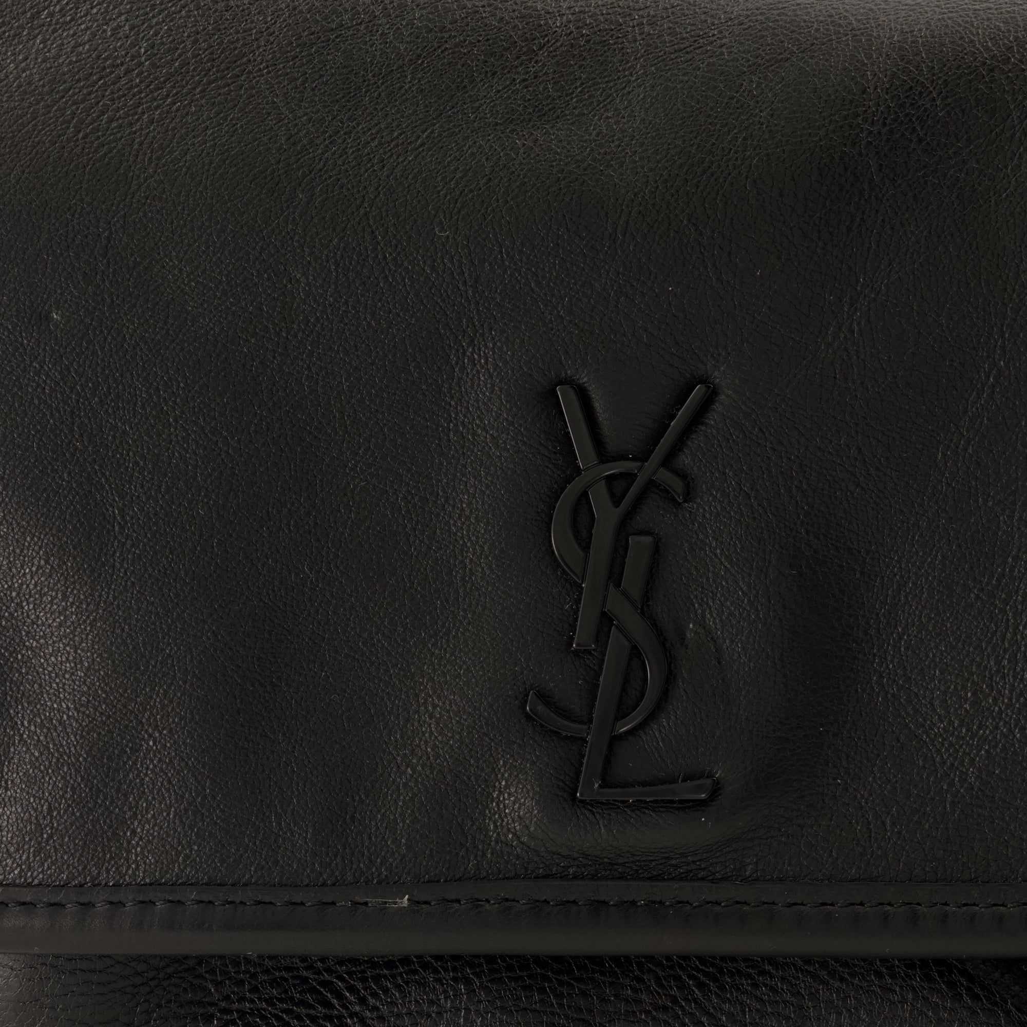 Niki Schwarze Leder Handtasche