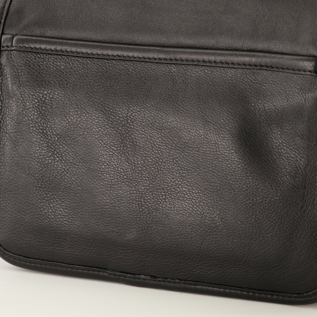 Niki Schwarze Leder Handtasche
