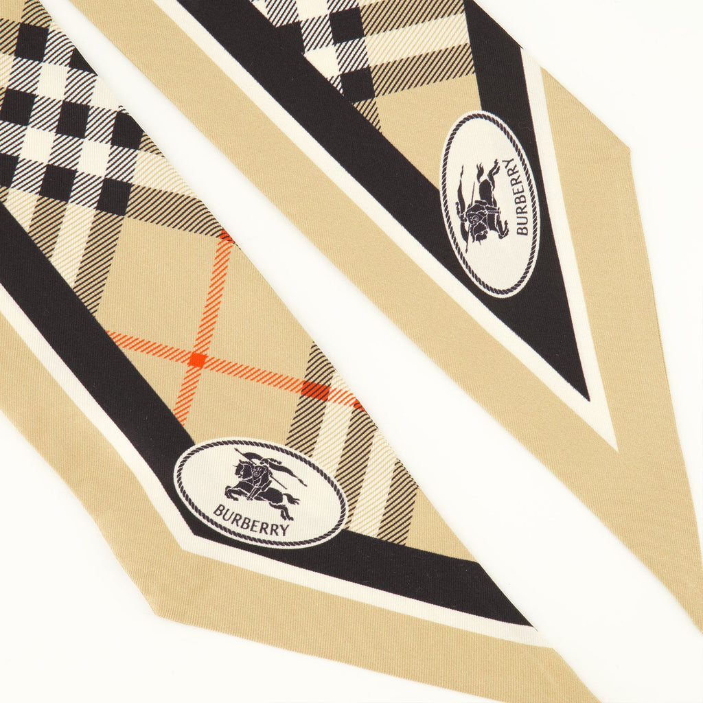 Knight Check シルクスカーフ