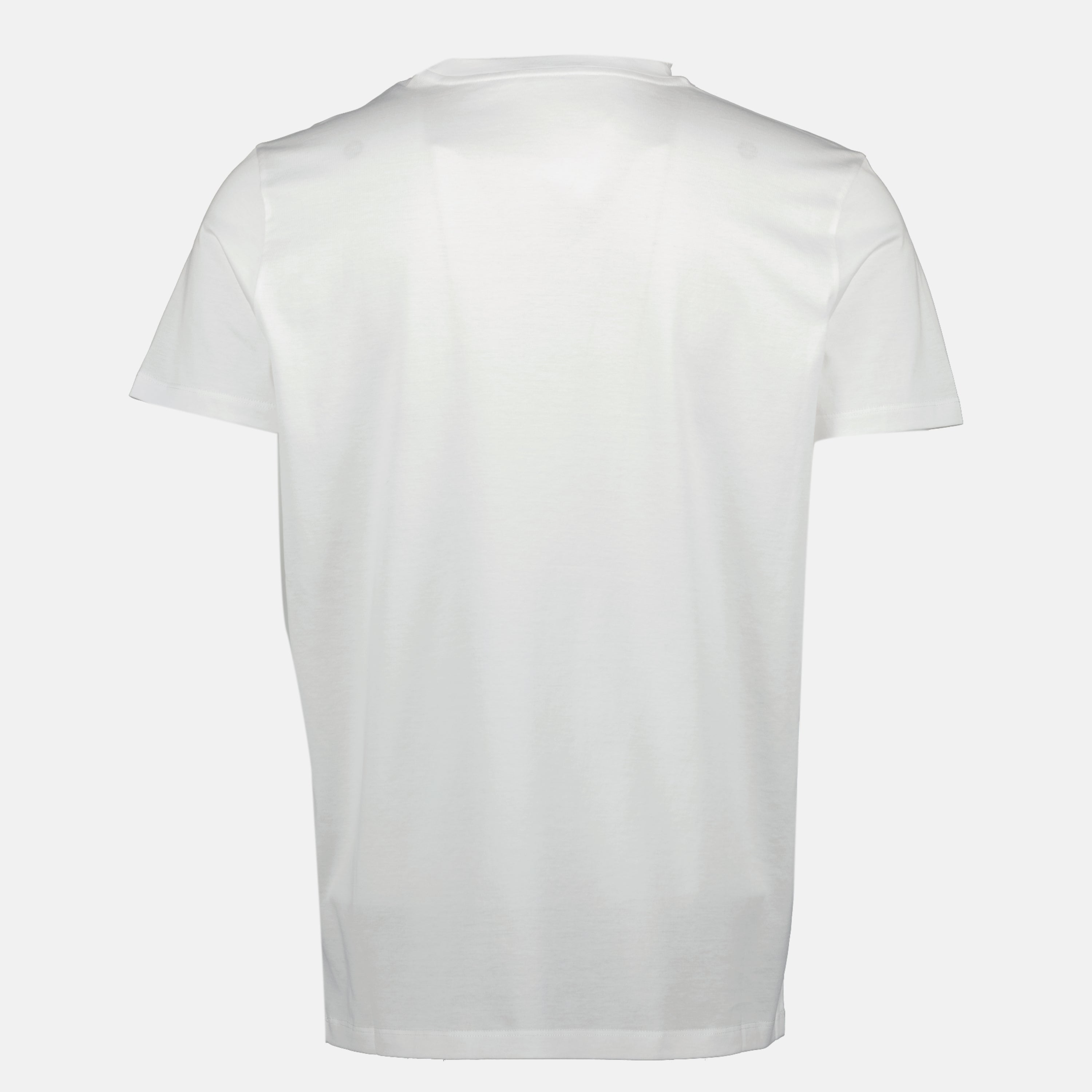 Image of White Logo T-Shirt by Moncler for Men - Season Autumn-Winter 2025 - Detail View 2