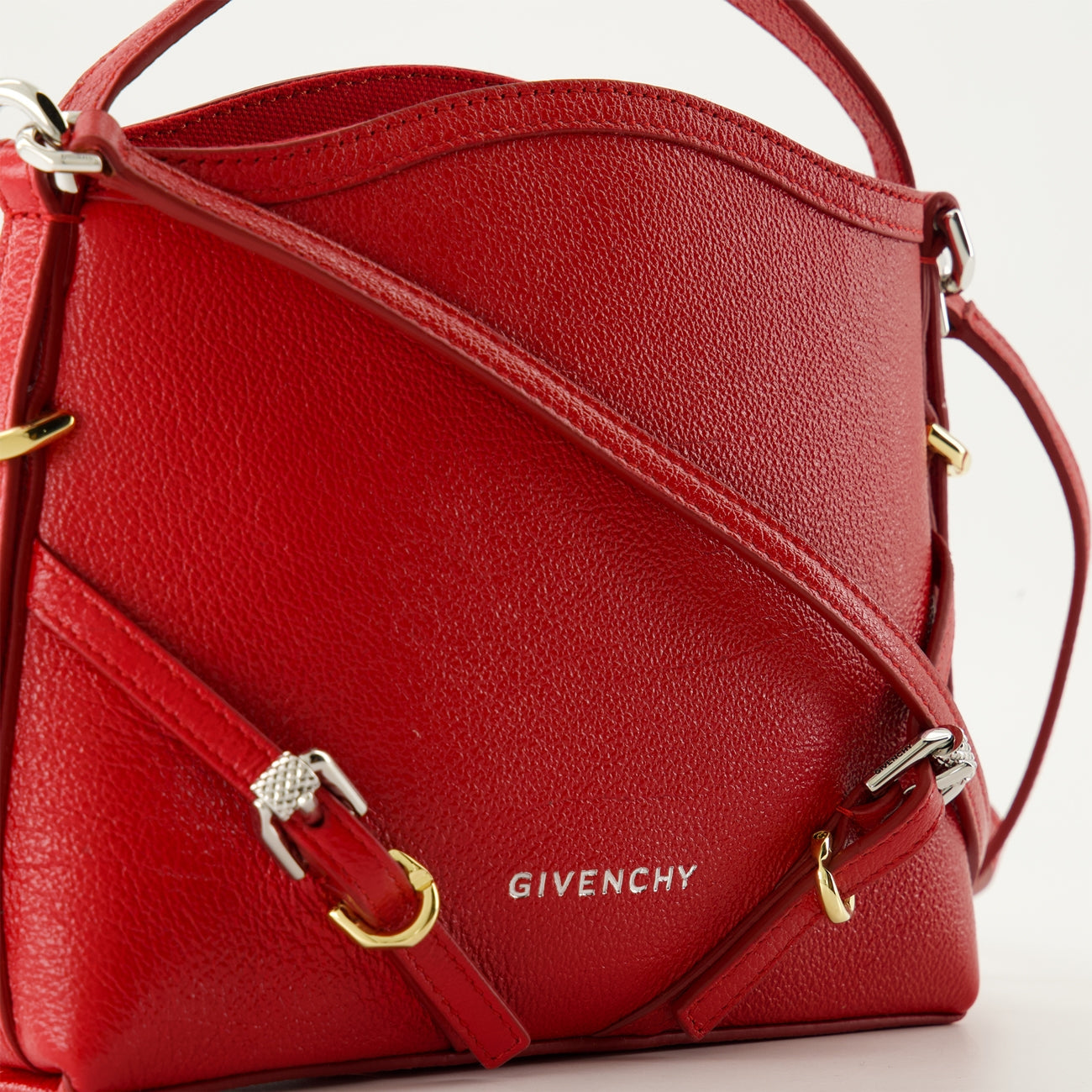 Givenchy bag, Sac Voyou Nano, red leather bag, luxury handbag, versatile accessory