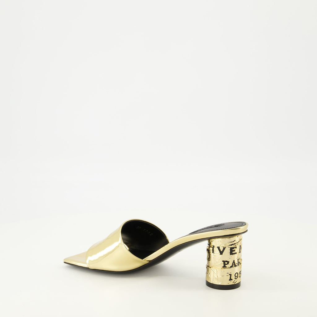 지방시 테이프 미러 효과 힐 샌들