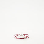 Valentino bracelet, luxury accessories, red cord bracelet, Vlogo design, high-end fashion