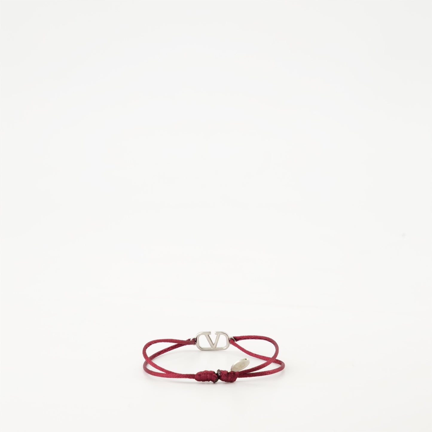 Valentino bracelet, luxury accessories, red cord bracelet, Vlogo design, high-end fashion