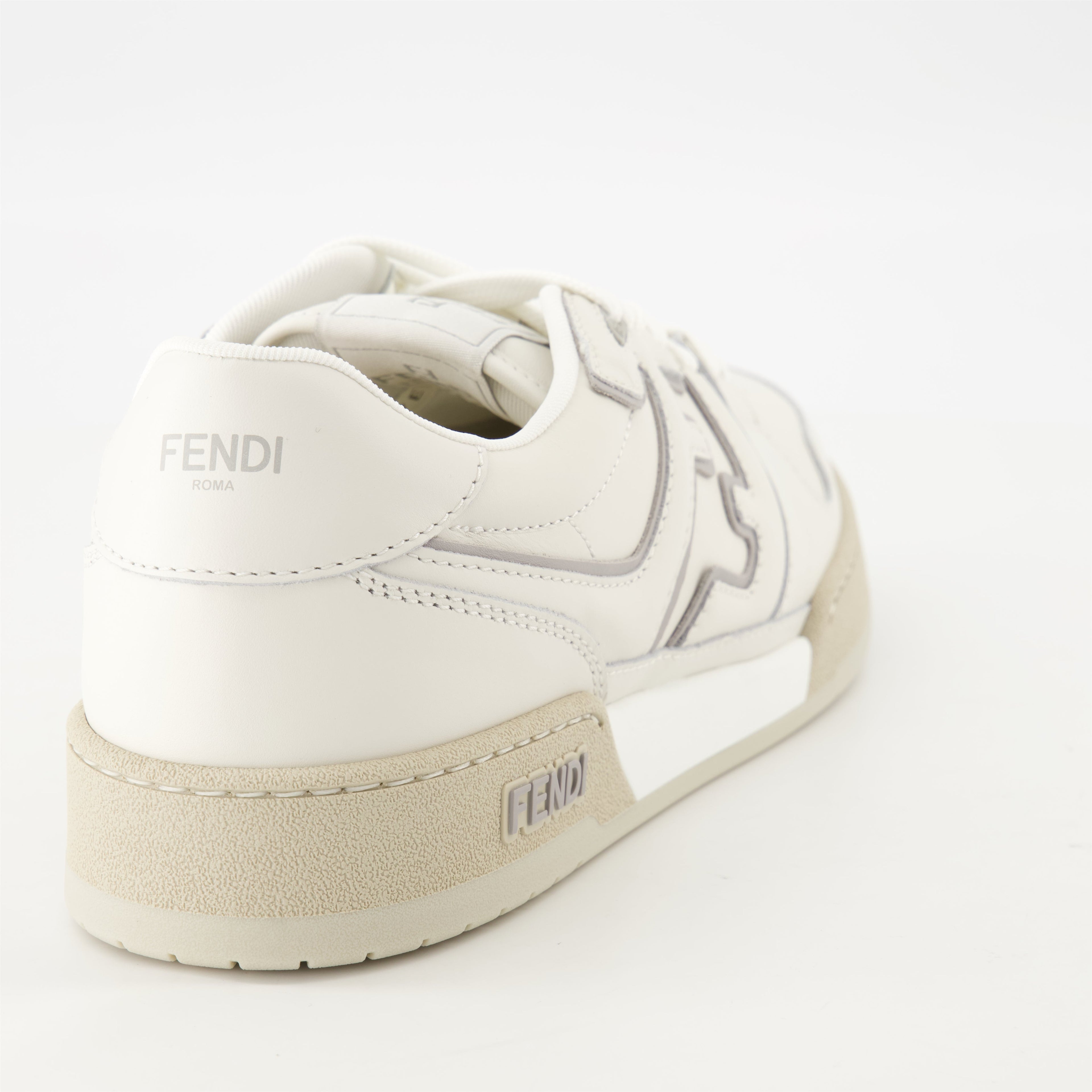 Image of Fendi Match Beige Sneakers by Fendi for Men - Season Spring-Summer 2025 - Back View