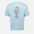 Imagen de camiseta azul claro de Drole De Monsieur para hombres - Temporada Primavera-Verano 2025 - Vista de detalle 2