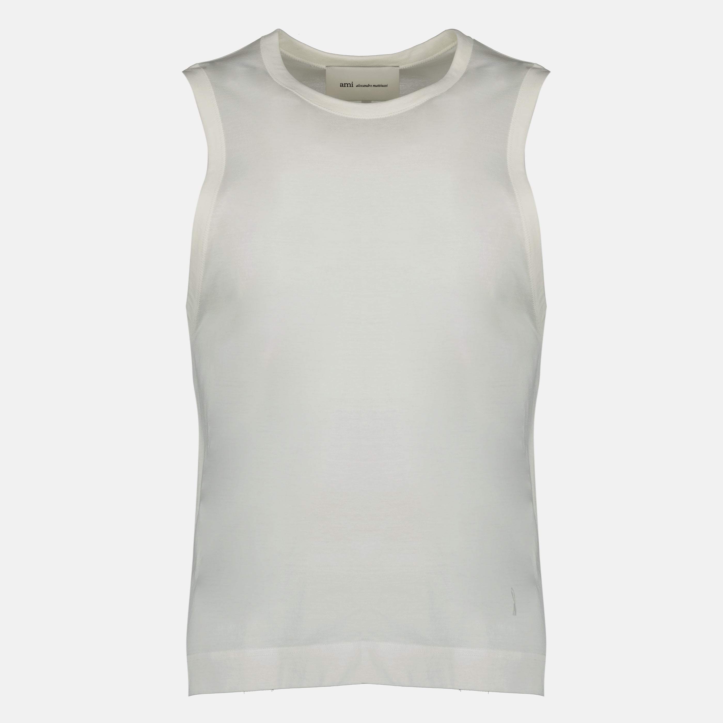 White Cotton Tank Top
