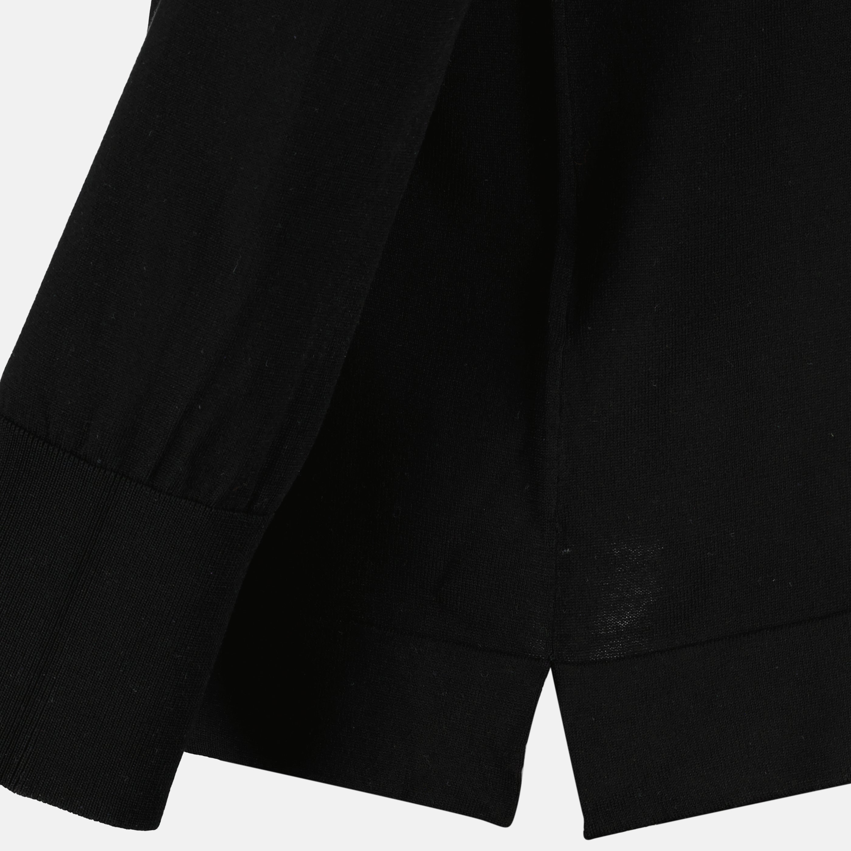 Image of Simone Black Polo by Officine Générale for Men - Season Spring-Summer 2026 - Detail View 2