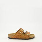Bild der Arizona Sandalen mit Leopardenmuster von Birkenstock für Damen - Saison Frühling-Sommer 2026 - Seitenansicht rechts