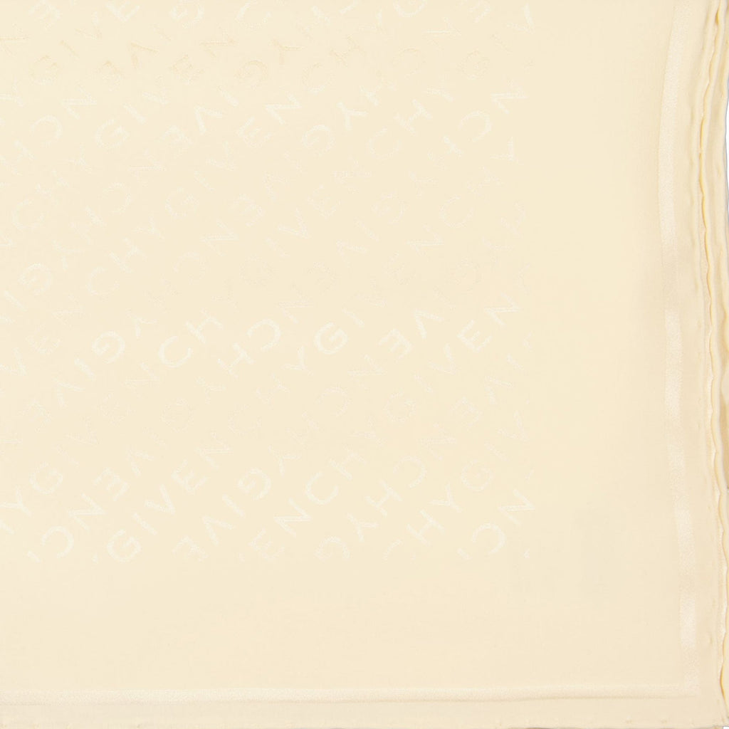 女性用のジバンシィのモノグラムシルクスカーフの画像 - 2024年秋冬シーズン - 詳細ビュー1