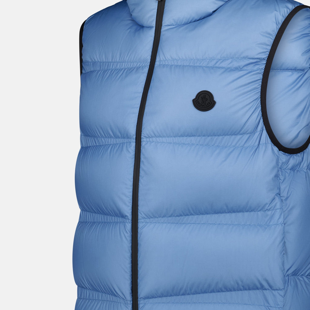 Image of Sleeveless Lausen Vest by Moncler for Men - Season Autumn-Winter 2024 - Detail View 5