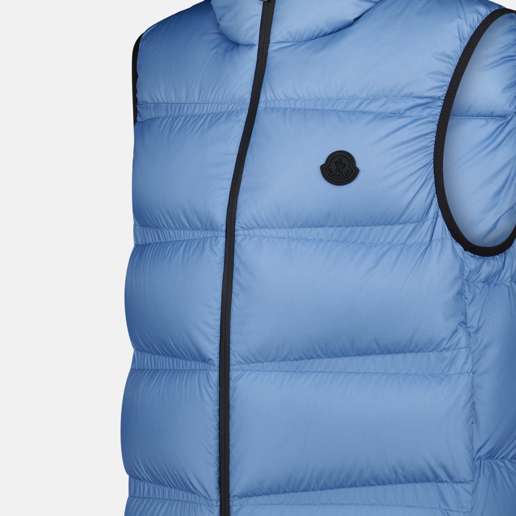 Image of Sleeveless Lausen Vest by Moncler for Men - Season Autumn-Winter 2024 - Detail View 5
