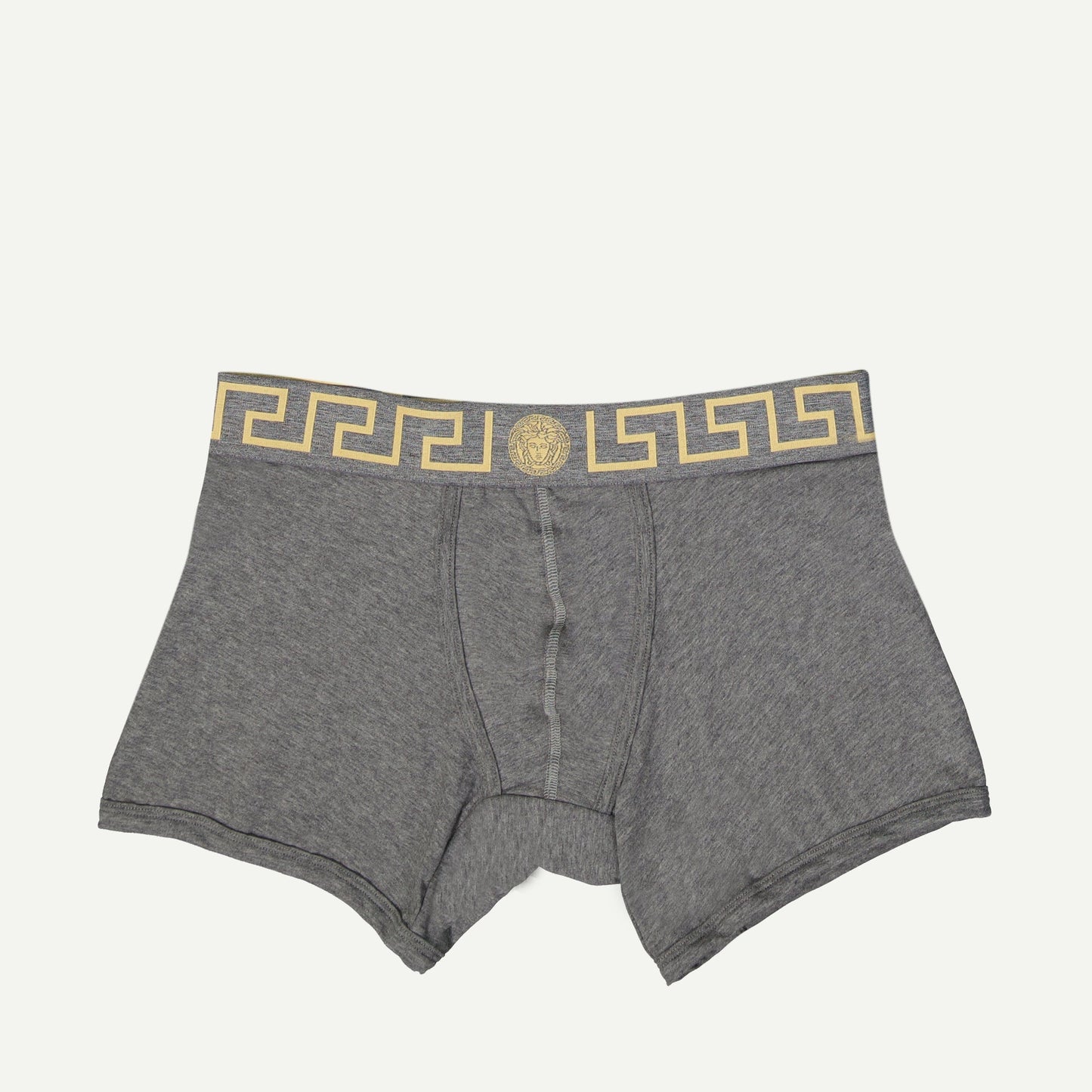 Versace Boxer Briefs, Medusa Pattern, Grey Boxer Briefs, Autumn-Winter 2024, Cotton Elastane Briefs