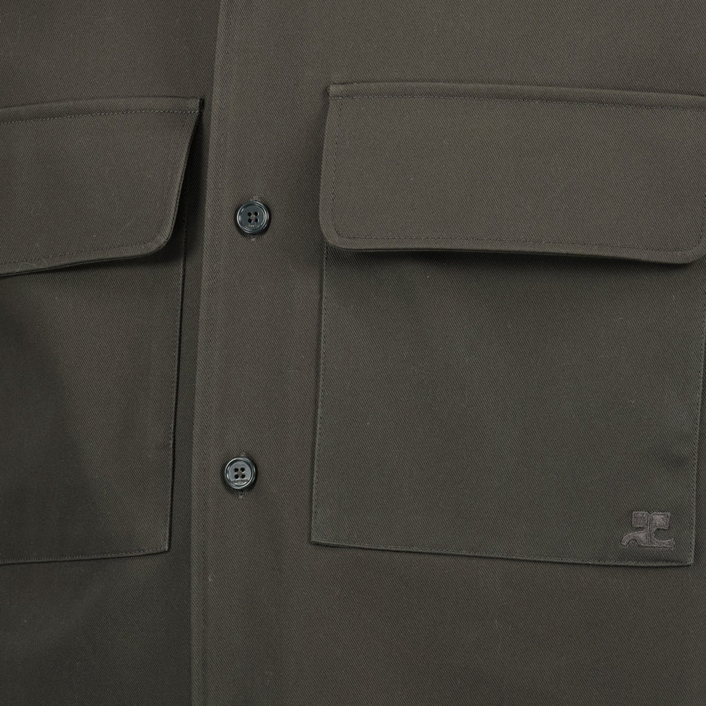 남성을 위한 Courrèges의 회색 스케이터 셔츠 이미지 - 시즌 2026 봄-여름 - 상세 보기 1