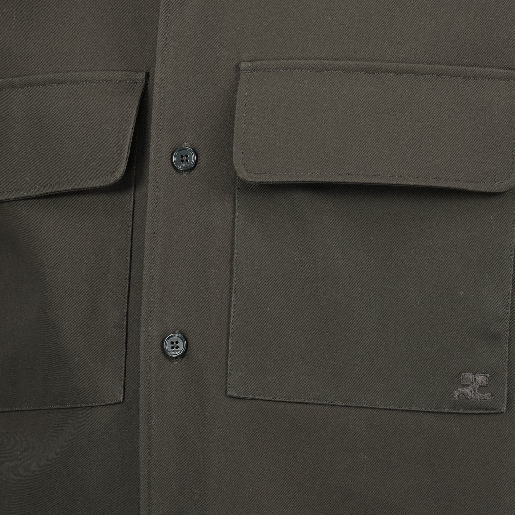 Image of Grey Skater Shirt by Courrèges for Men - Season Spring-Summer 2026 - Detail View 1