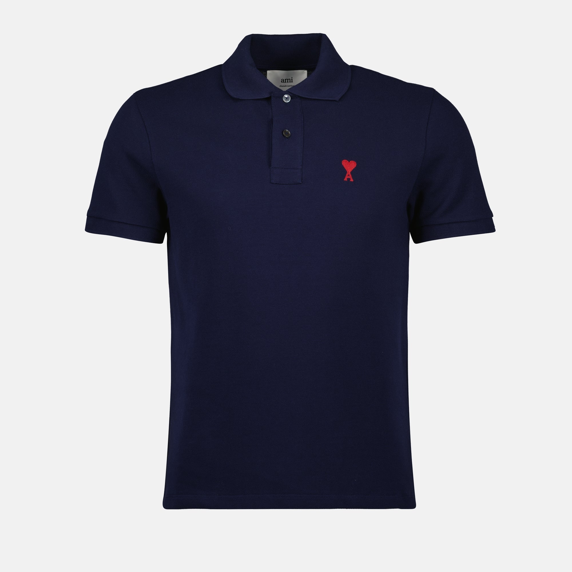 polo shirt, Ami de Coeur, navy blue polo, organic cotton polo, unisex fashion