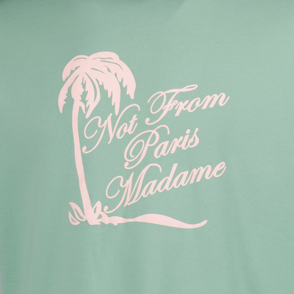 T-Shirt Verde Slogan Palmeira - Drôle de Monsieur