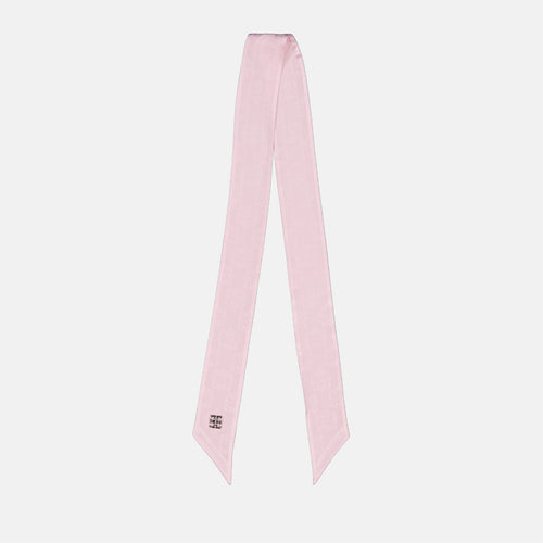 Givenchy scarf, silk scarf, 4G Liquid design, luxury accessory, rose scarf