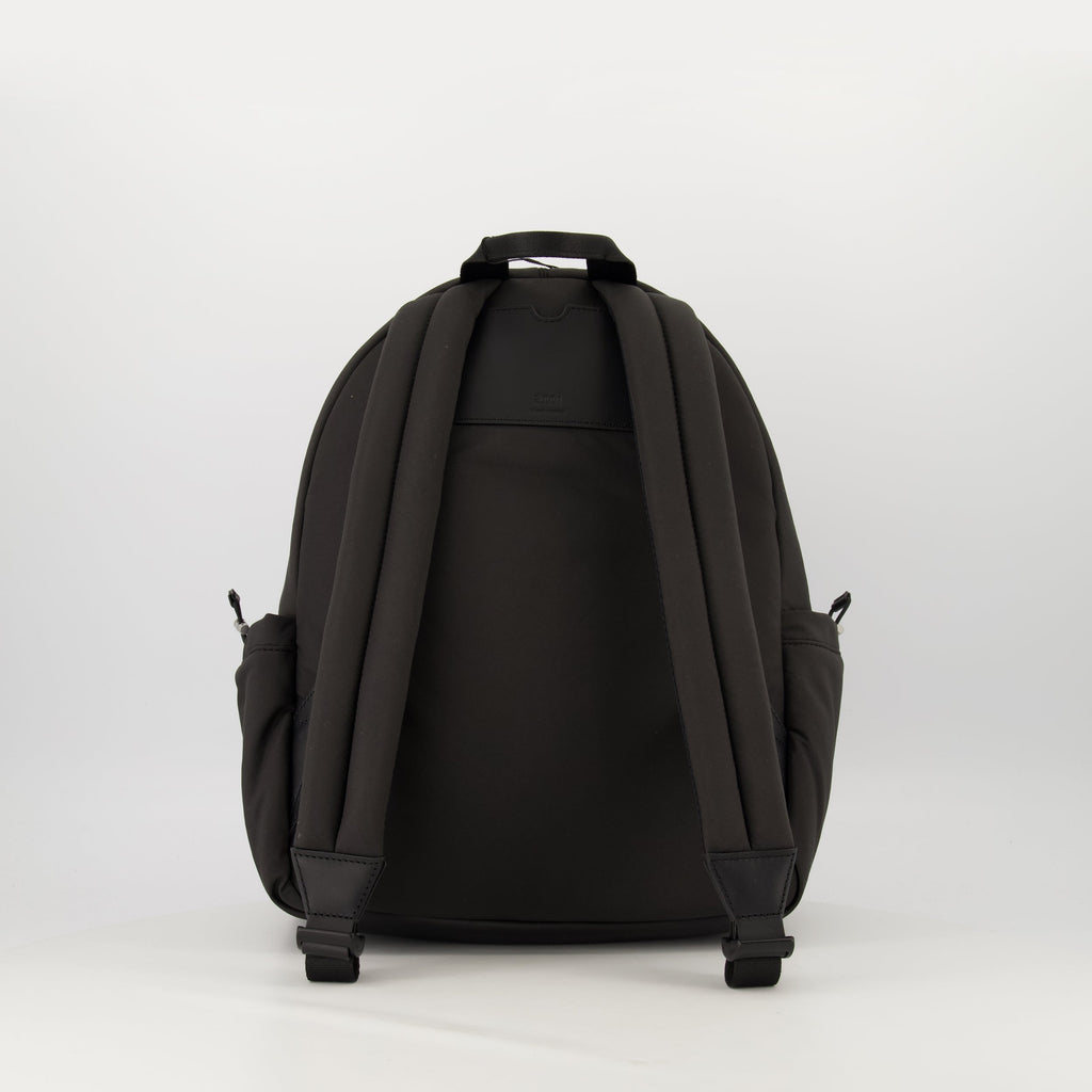 Ami de Coeur Backpack, Black Backpack, Water-Resistant Nylon Bag, Adjustable Straps, Practical Everyday Backpack