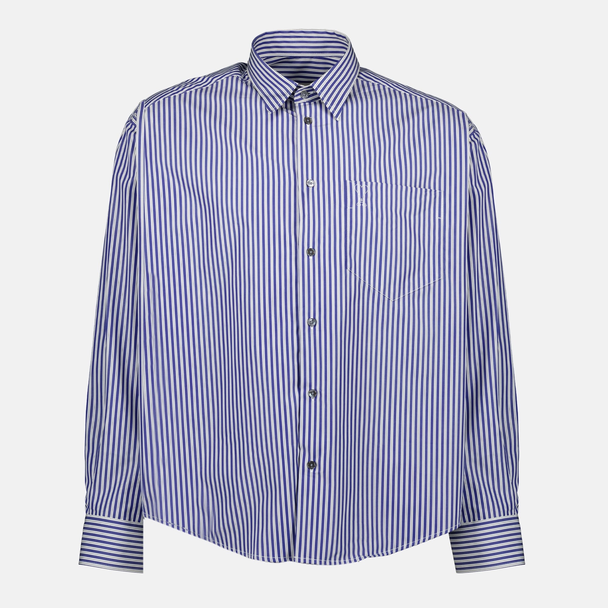 AMI PARIS shirt, organic cotton shirt, striped shirt, unisex fashion, Autumn-Winter 2025 collection