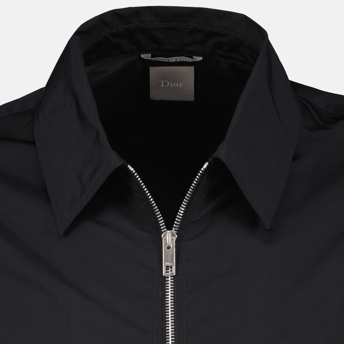 Black Zip Shirt with Dior Loop