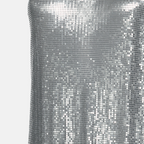 silver dress, metallic dress, Rabanne dress, Spring-Summer 2025, stylish knitwear