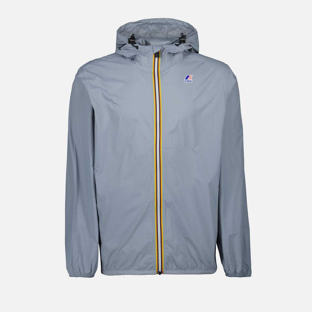 K-Way windbreaker, Le vrai 3.0 Claude, grey windbreaker, unisex jacket, breathable outerwear