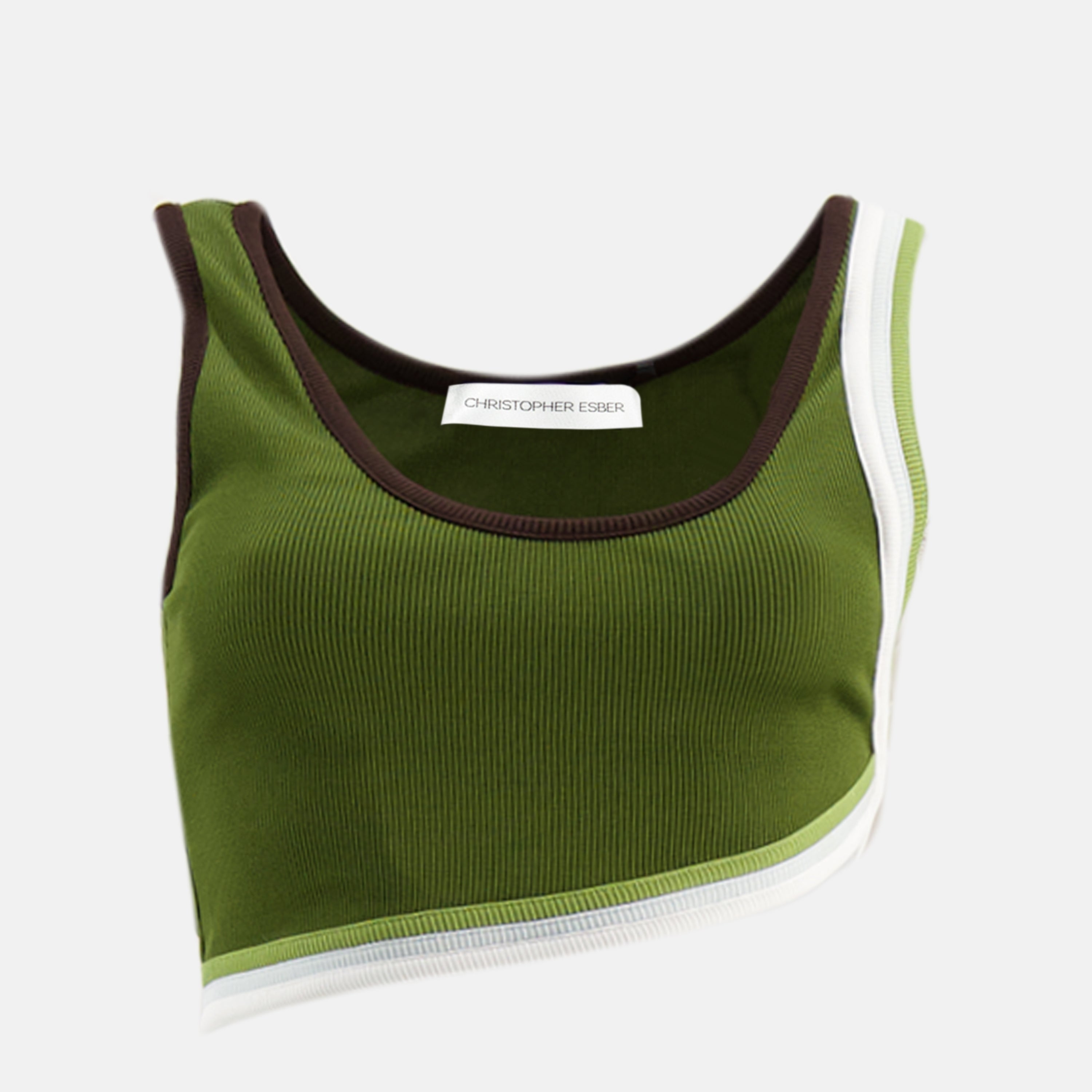 Image of Top Verner Vert de by Christopher Esber for Women - Season Spring-Summer 2026 - Front View