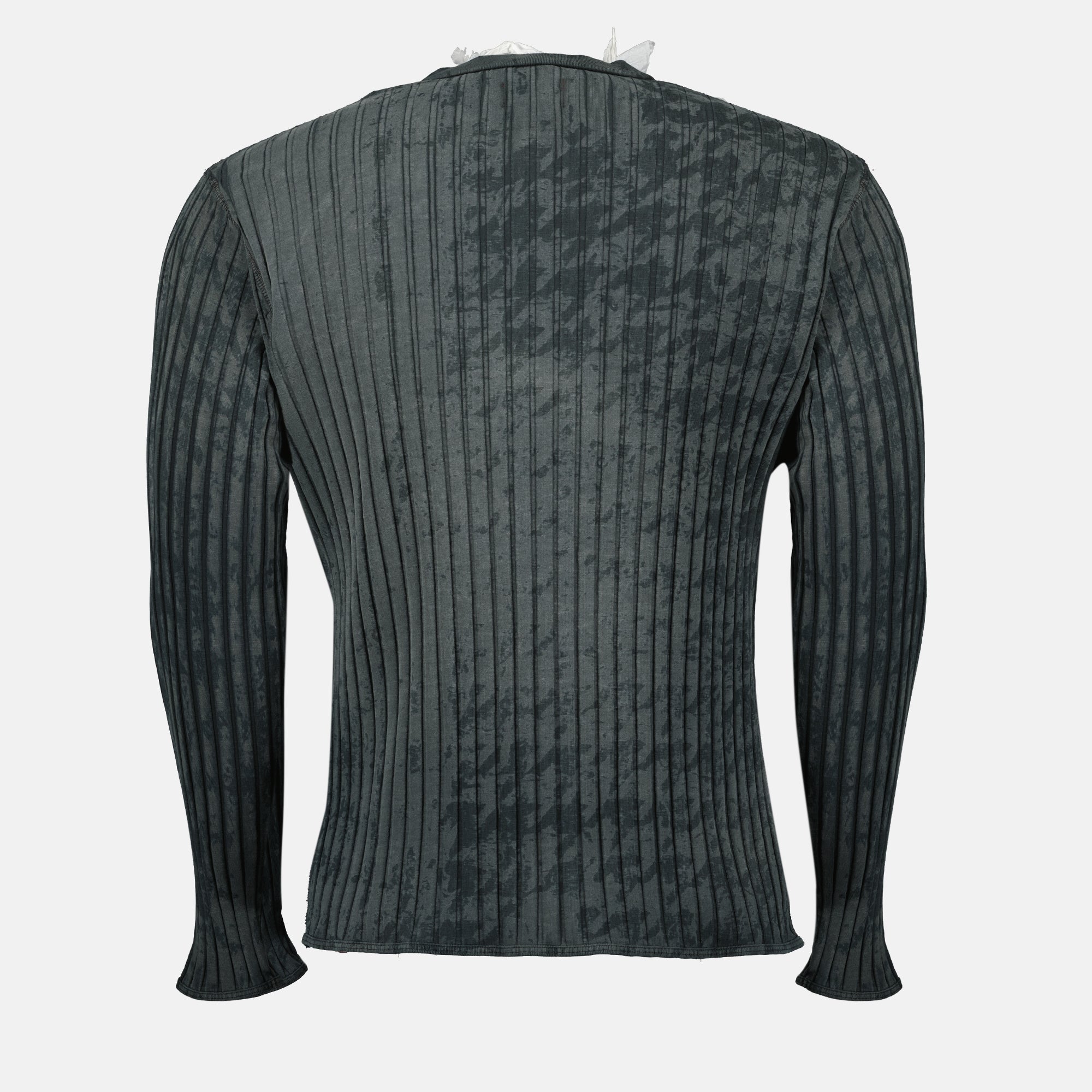 Diesel Long Sleeve T-Shirt, Cotton Elastane T-Shirt, Men's T-Shirt, Autumn Winter Collection, Stylish Casual Wear