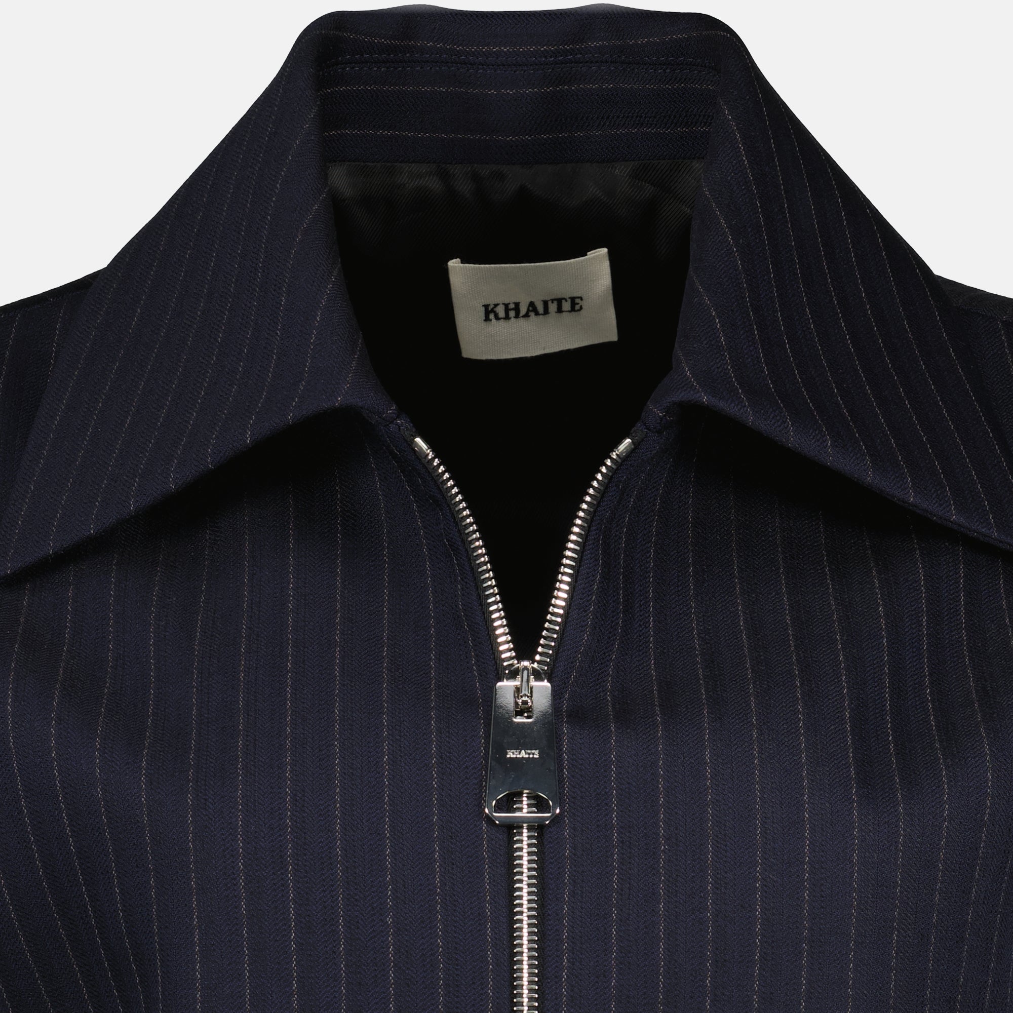 Khaite의 여성용 Haut Court Robin à Rayures 이미지 - 2026 봄-여름 시즌 - 디테일 보기 1