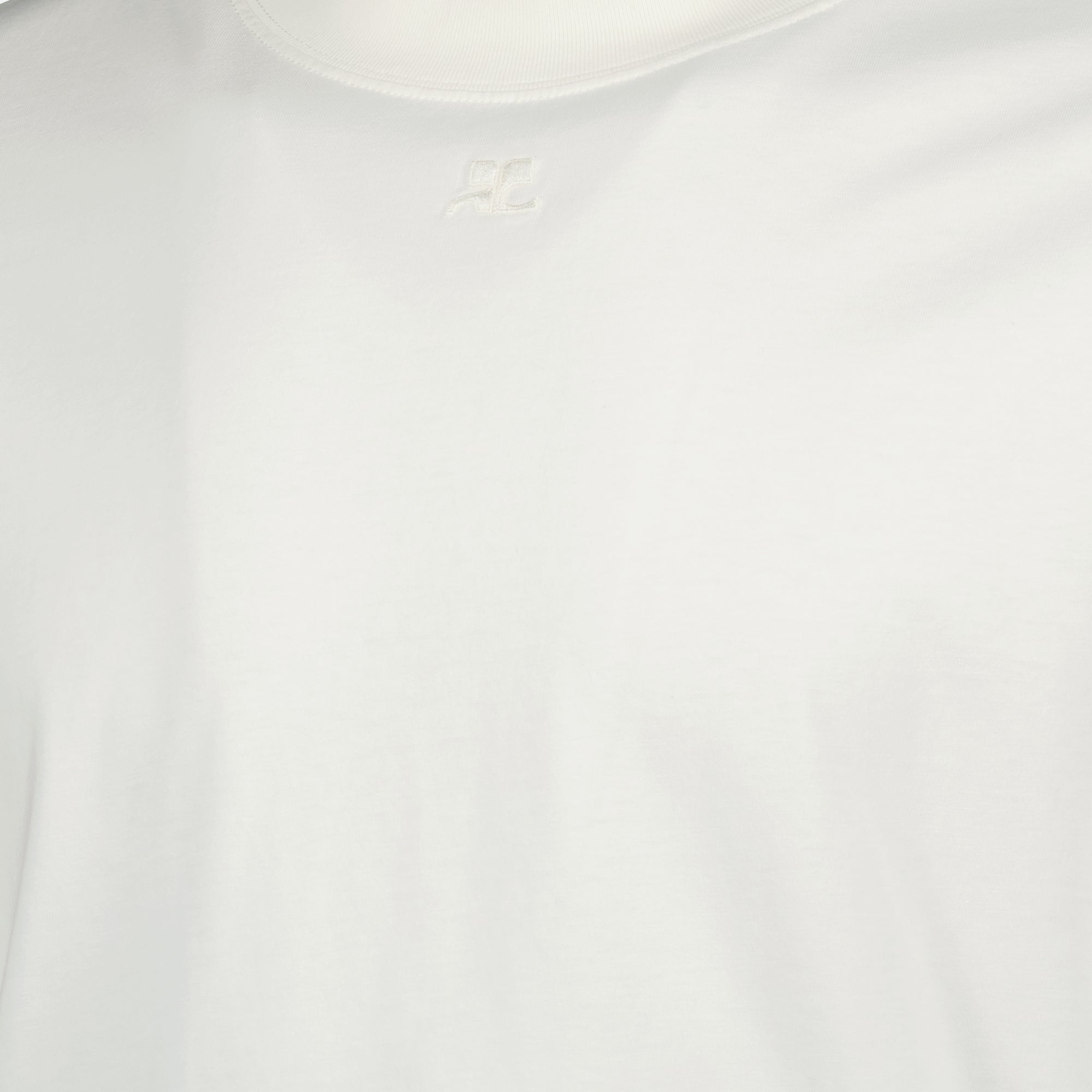 oversized white t shirt courreges men 15468735791484