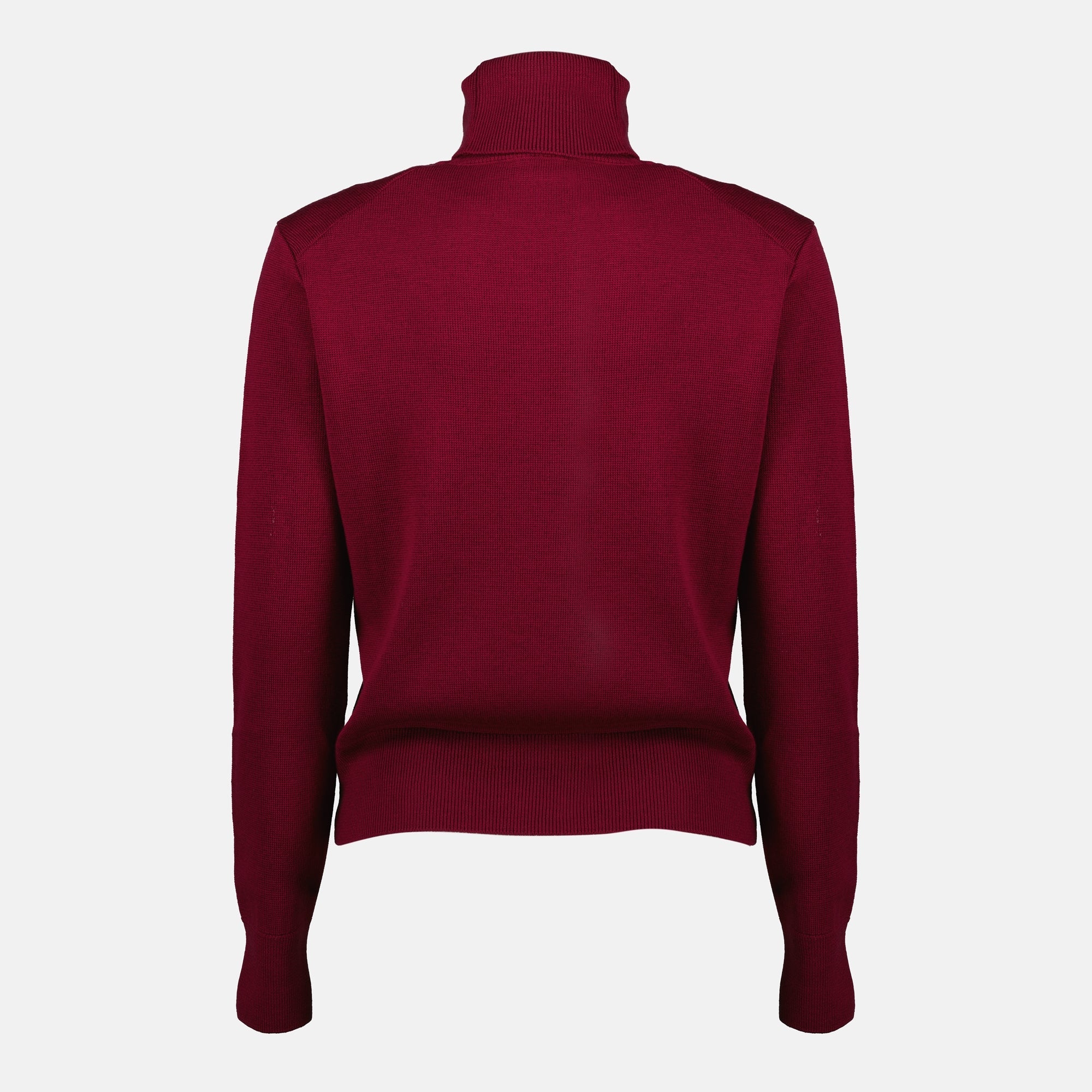 Ami de coeur pullover, AMI Paris sweater, bordeaux wool pullover, fall winter collection, cozy roll neck sweater