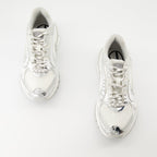 Diesel sneakers, S-Pro-V-Dense Low W, breathable mesh shoes, non-slip rubber sole, metallic effect footwear