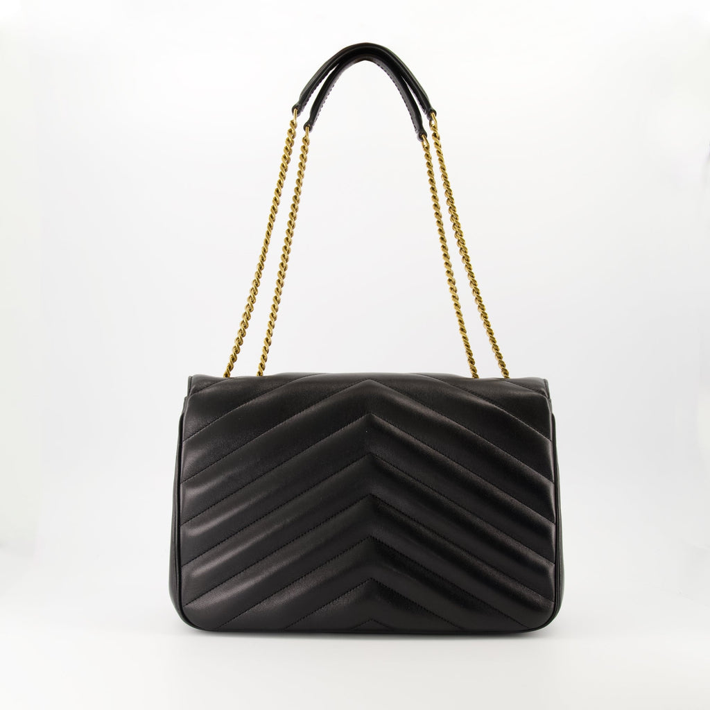 Image of Le Sac Loulou Large by Saint Laurent for Women - Season Spring-Summer 2025 - Back View